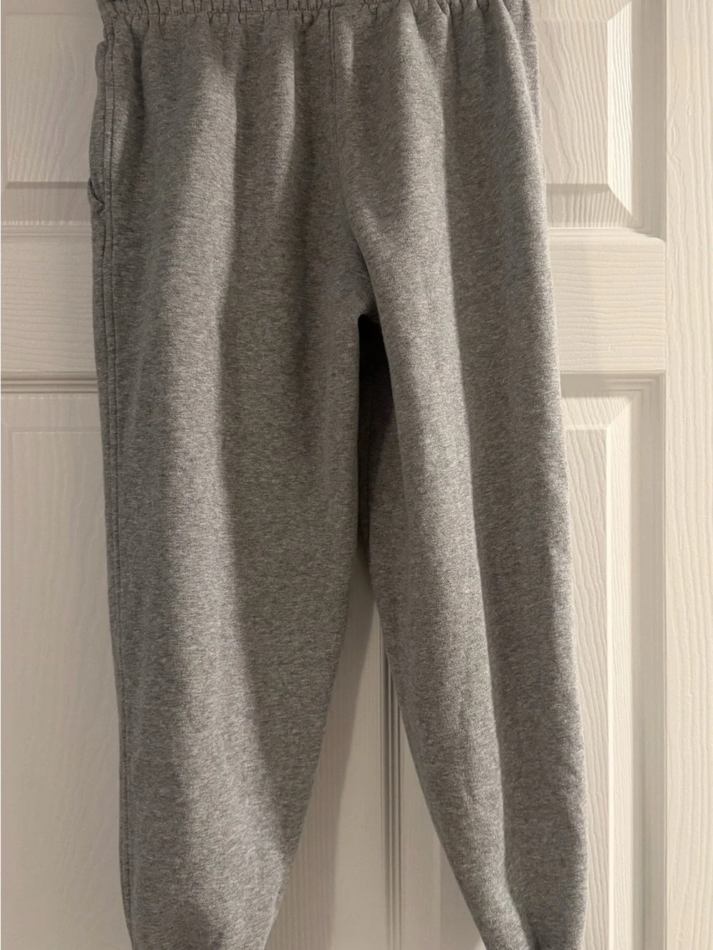 Nike Kids Gray Fleece Joggers with Logo